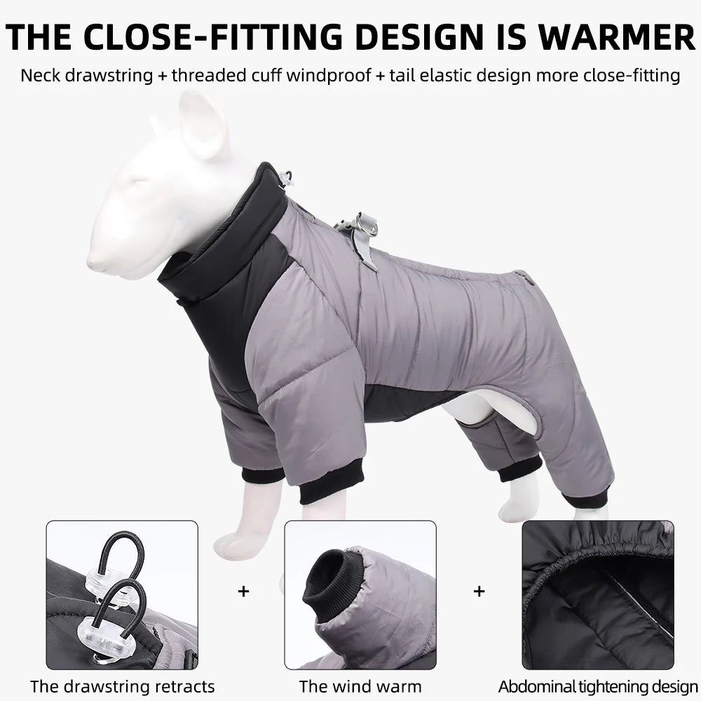 Waterproof Thicken Winter Dog Jacket for Small Dogs