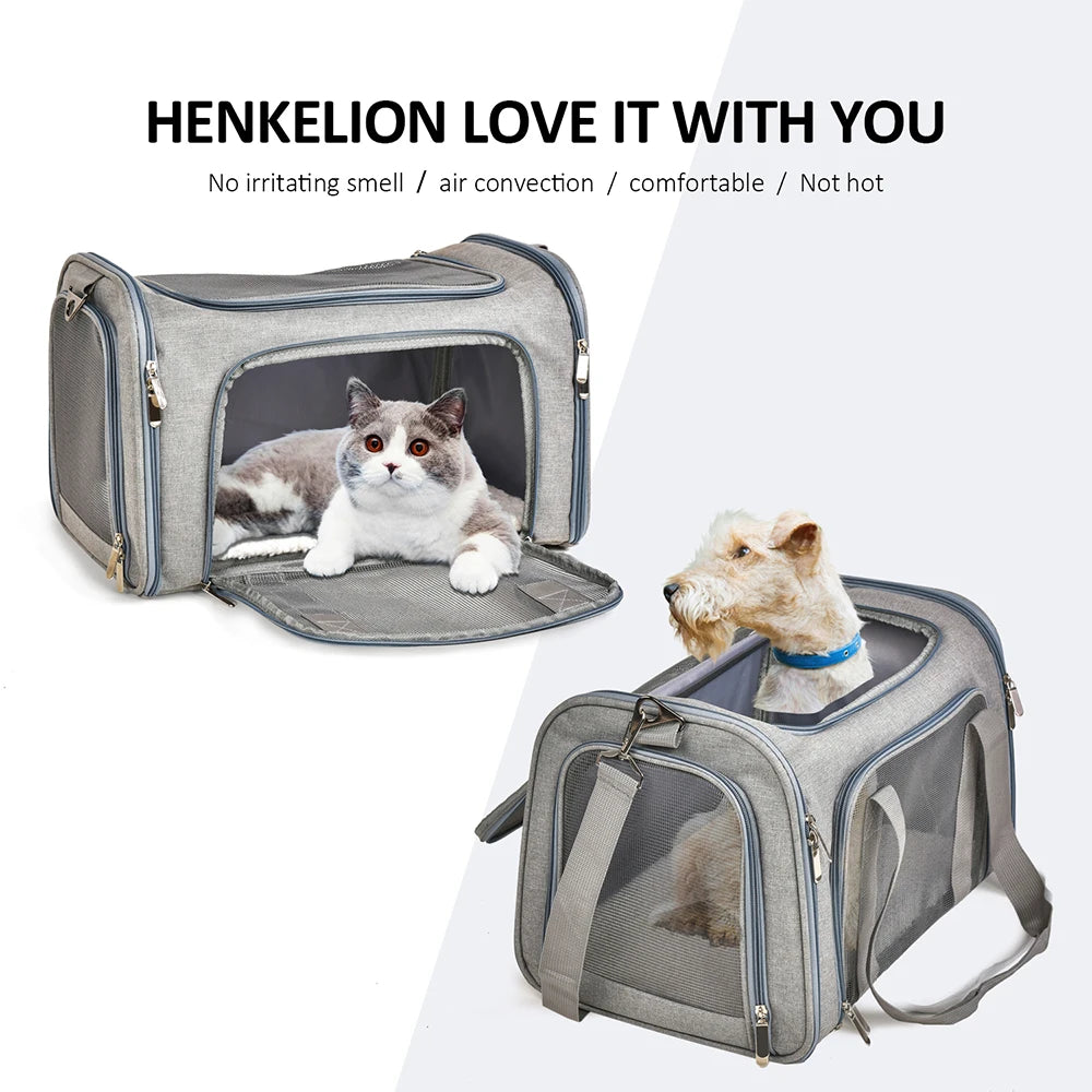 Soft-Sided Pet Carrier Backpack for Dogs & Cats
