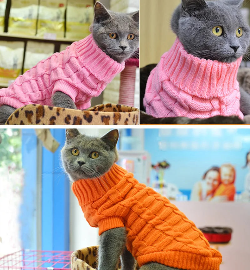 Warm Woolly Sweater for Small & Medium Pets