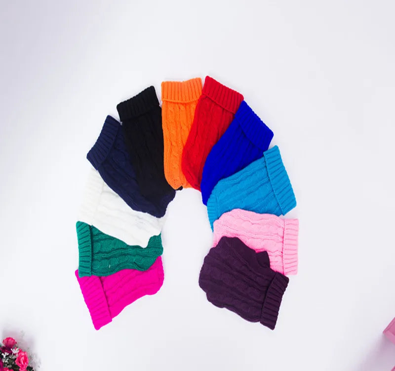 Warm Woolly Sweater for Small & Medium Pets