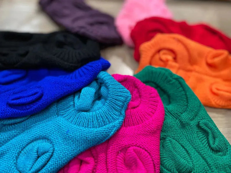 Warm Woolly Sweater for Small & Medium Pets