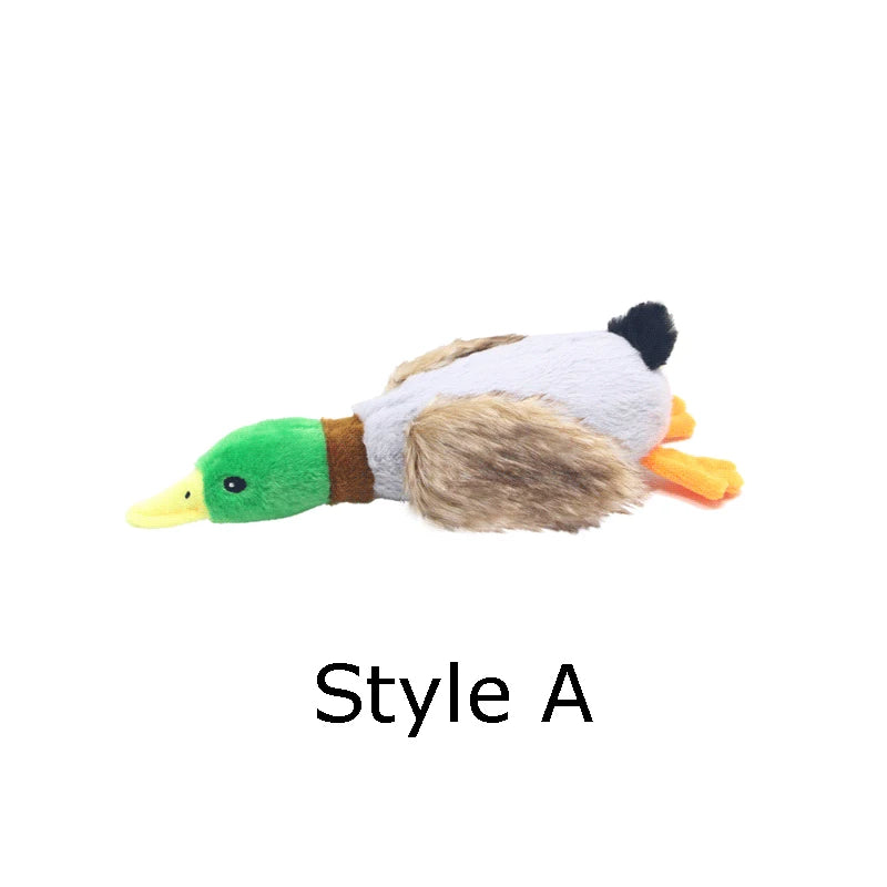 Plush Duck Squeaky Toy for Dogs