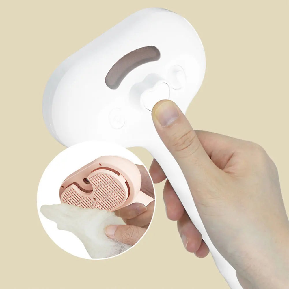 3-in-1 Cat Steam Brush & Pet Hair Remover Comb