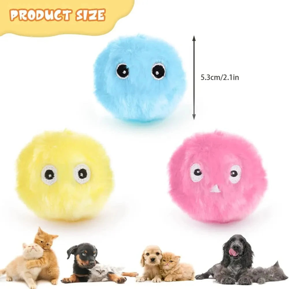 Automatic Interactive Plush Ball Cat Toy