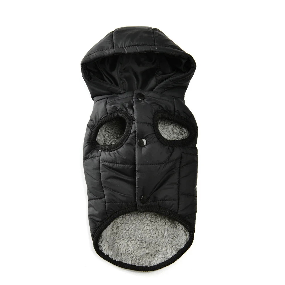 Fleece Dog Coat Hoodie for Small & Medium Dogs