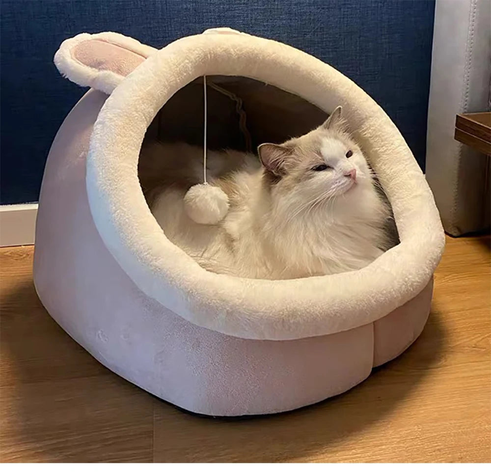 Foldable Deep Sleep Cat Cave Bed