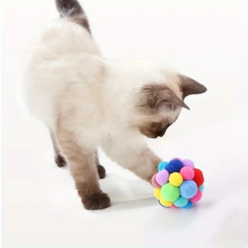 Cat Plush Bell Ball Toy (1/3PCS)