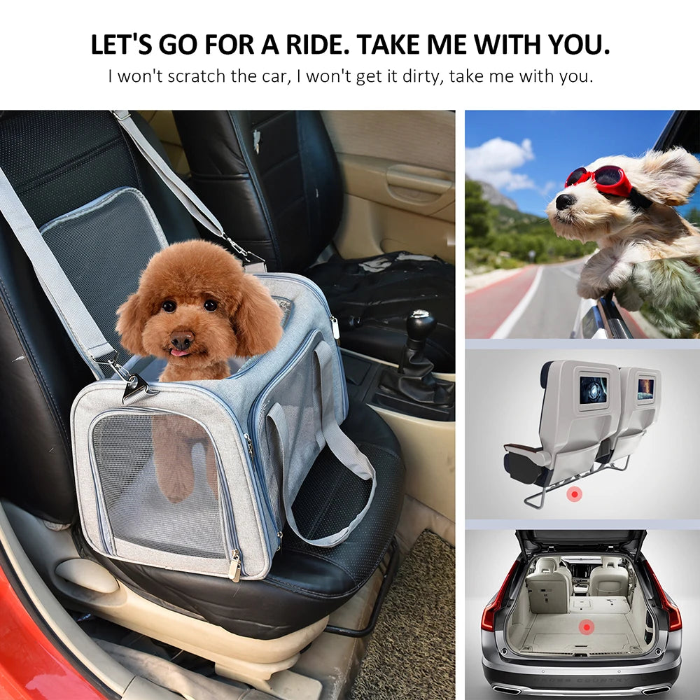 Soft-Sided Pet Carrier Backpack for Dogs & Cats