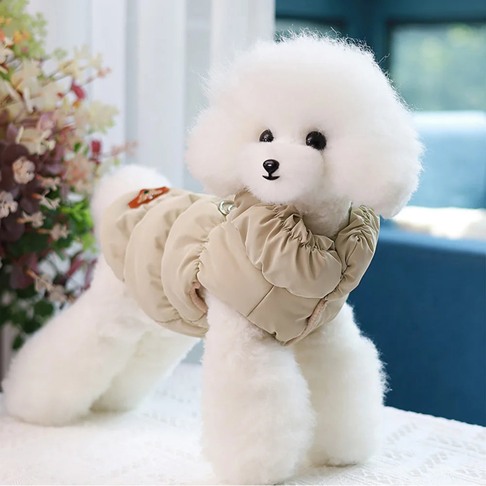 Padded Winter Dog & Cat Coat for Small Breeds