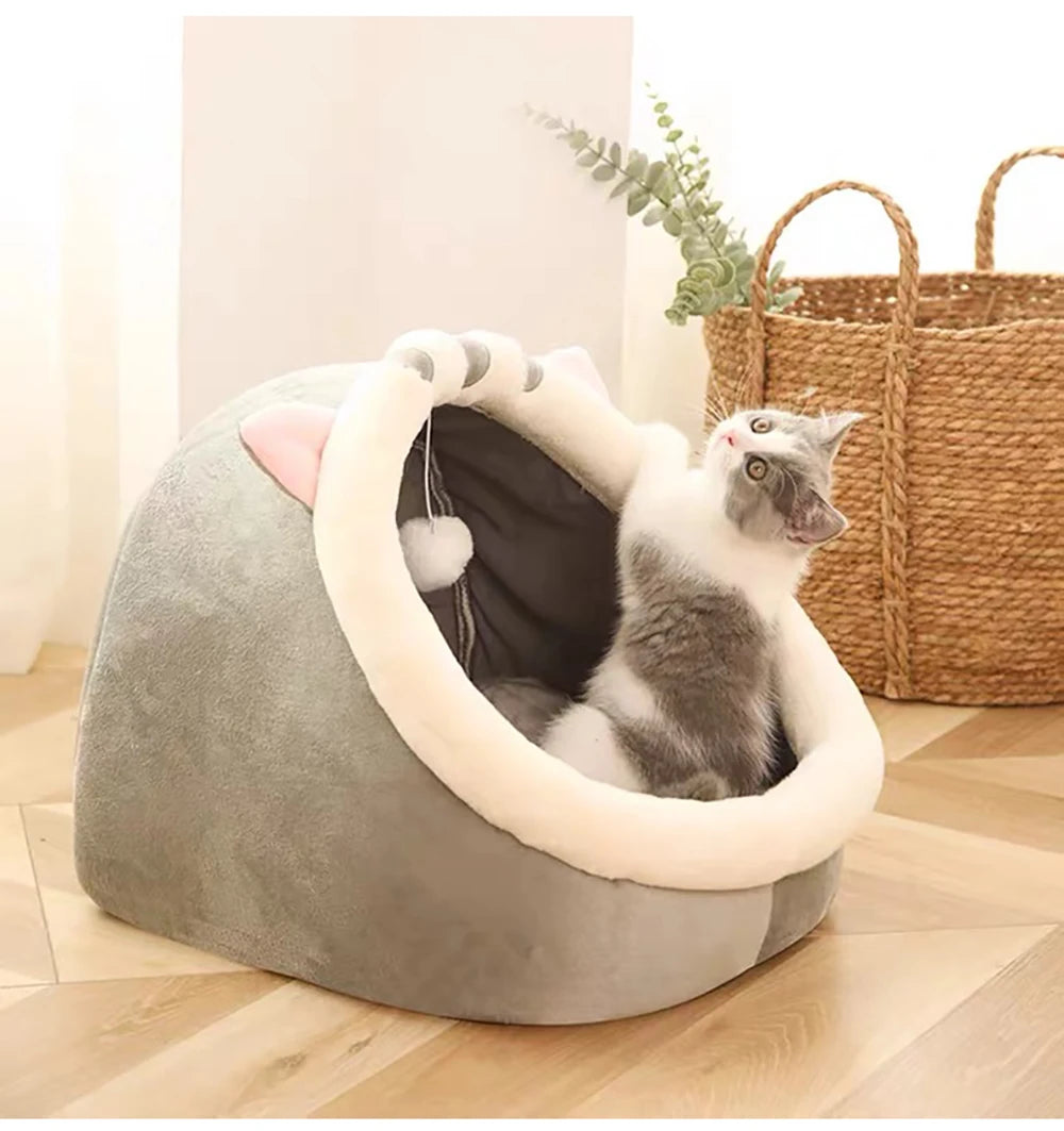 Foldable Deep Sleep Cat Cave Bed