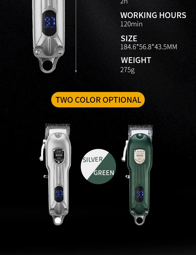 Professional All-Metal Rechargeable Pet Hair Clipper