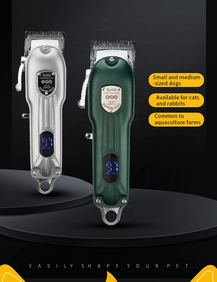 Professional All-Metal Rechargeable Pet Hair Clipper