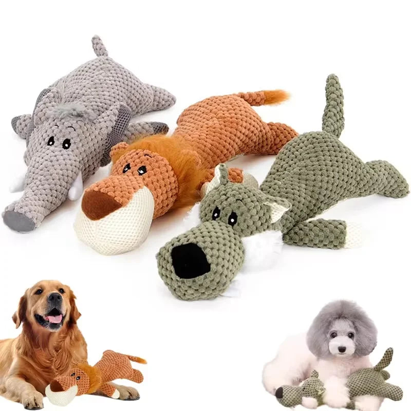 Cartoon Plush Squeaky Toy for Dogs