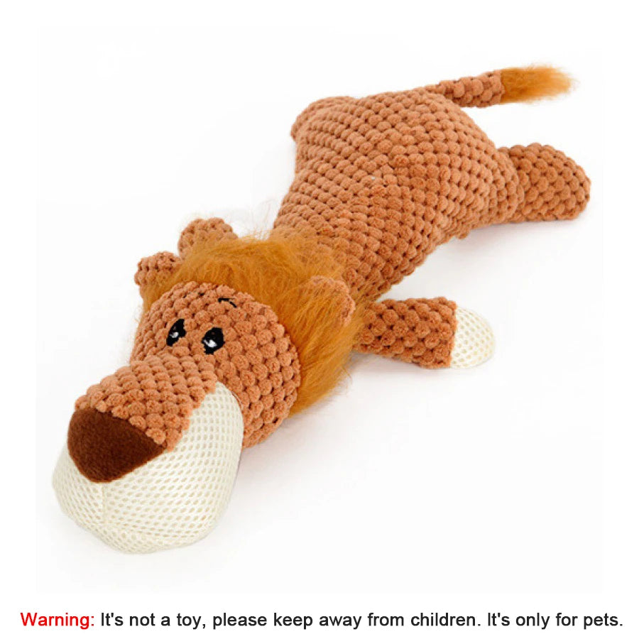 Cartoon Plush Squeaky Toy for Dogs