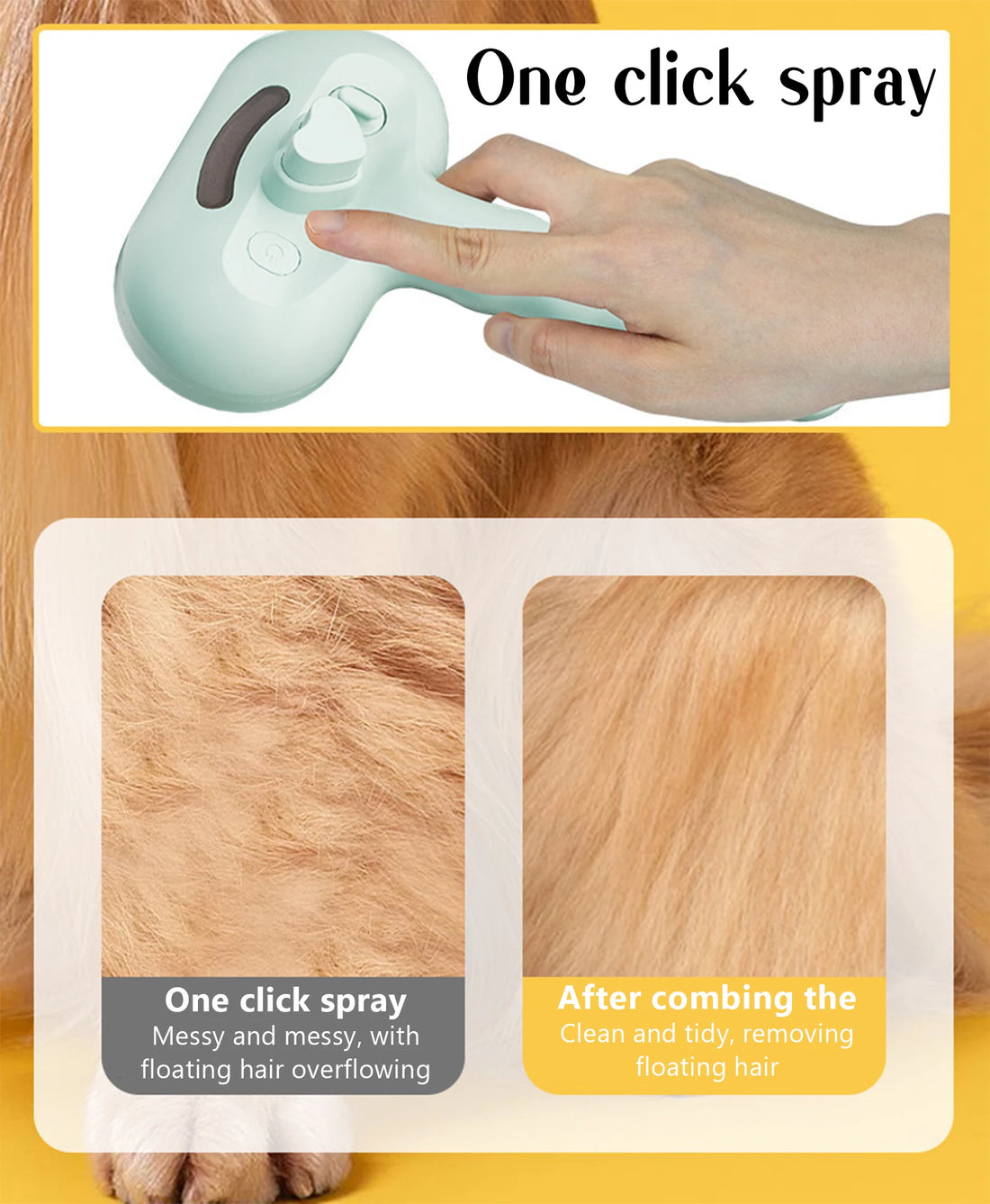 Pet Steam Massage Comb for Dogs & Cats