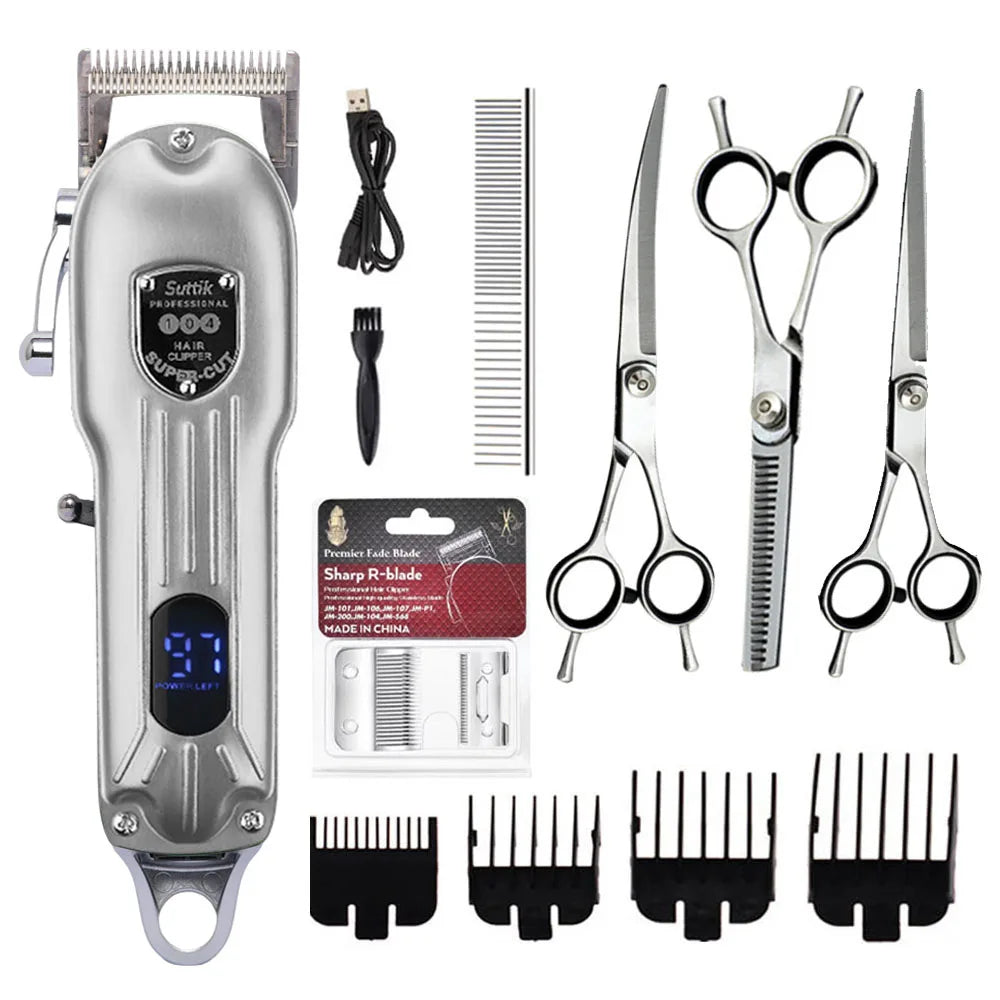 Professional All-Metal Rechargeable Pet Hair Clipper
