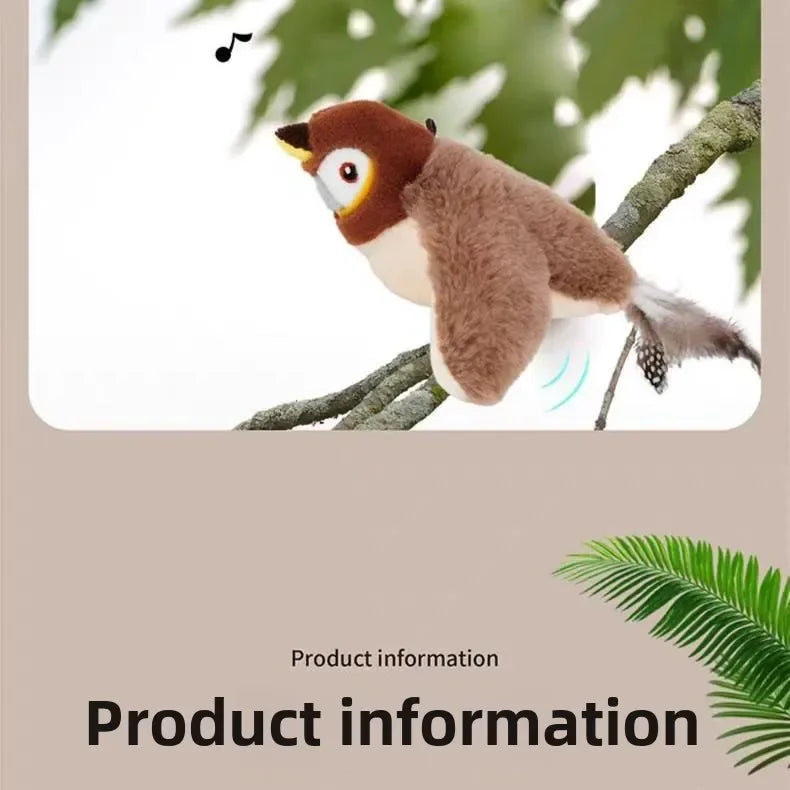 Catnip Electric Interactive Bird Toy for Cats