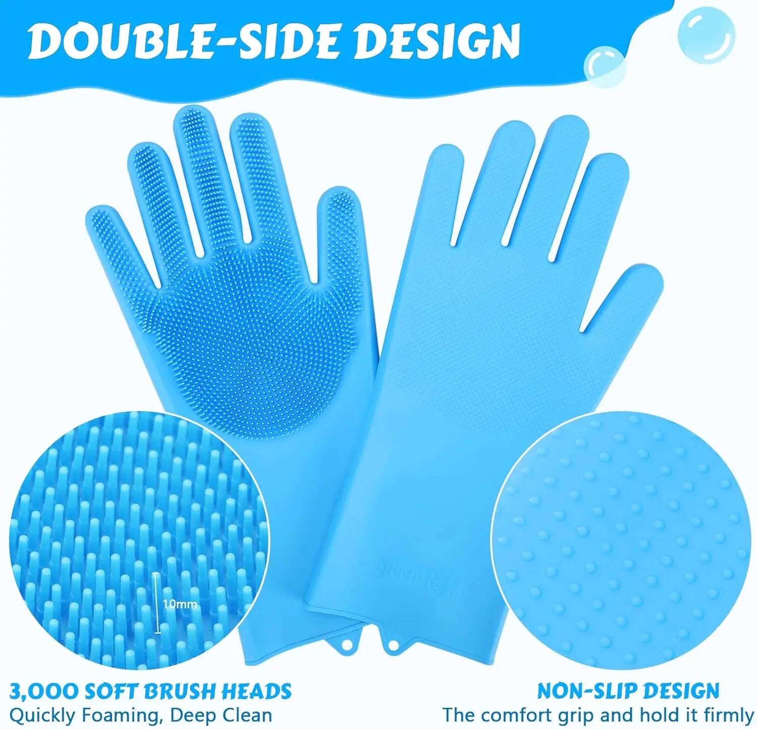 Silicone Pet Grooming & Bathing Gloves