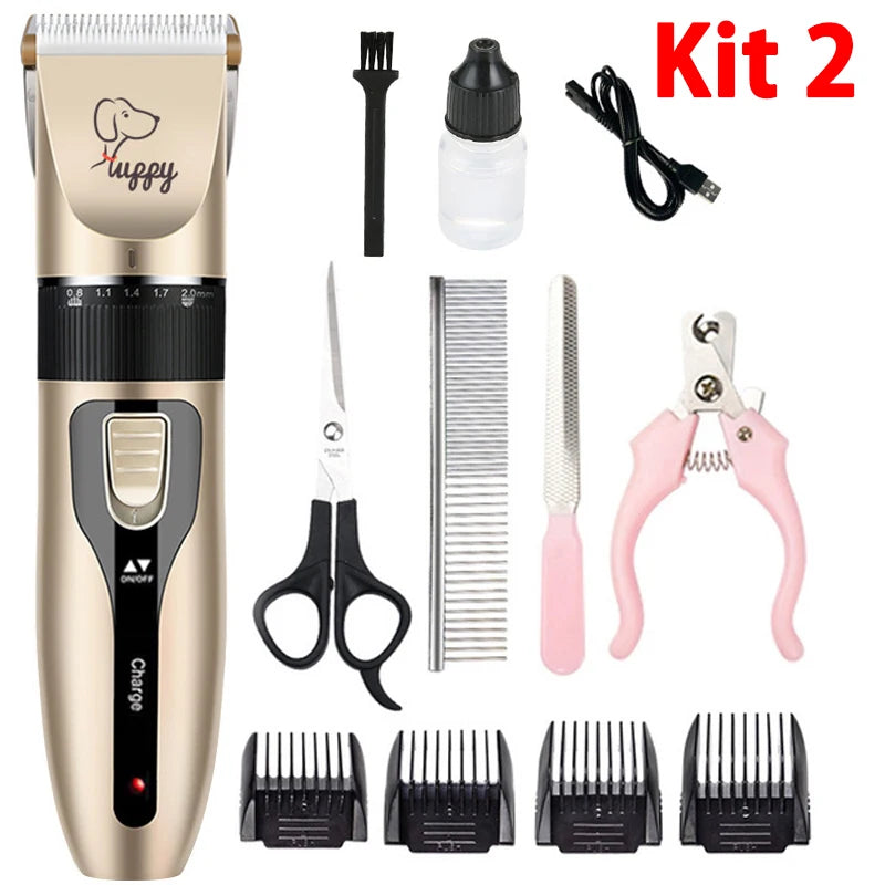 Rechargeable Electric Pet Hair Clipper Grooming Kit