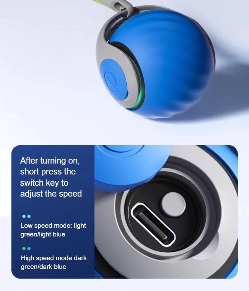 USB Rechargeable Smart Rolling Ball Cat Toy