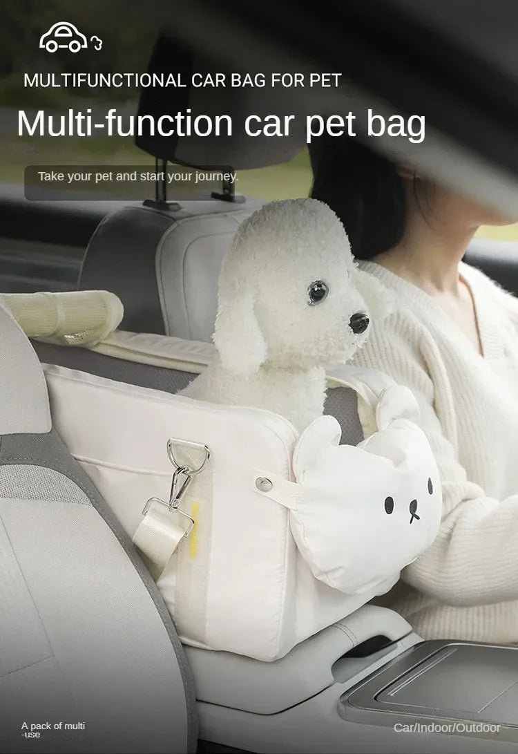 Pet Car Seat Booster Carrier for Dogs & Cats