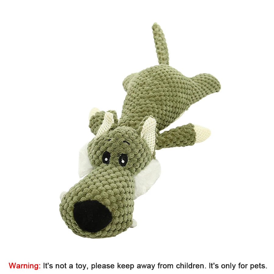 Cartoon Plush Squeaky Toy for Dogs