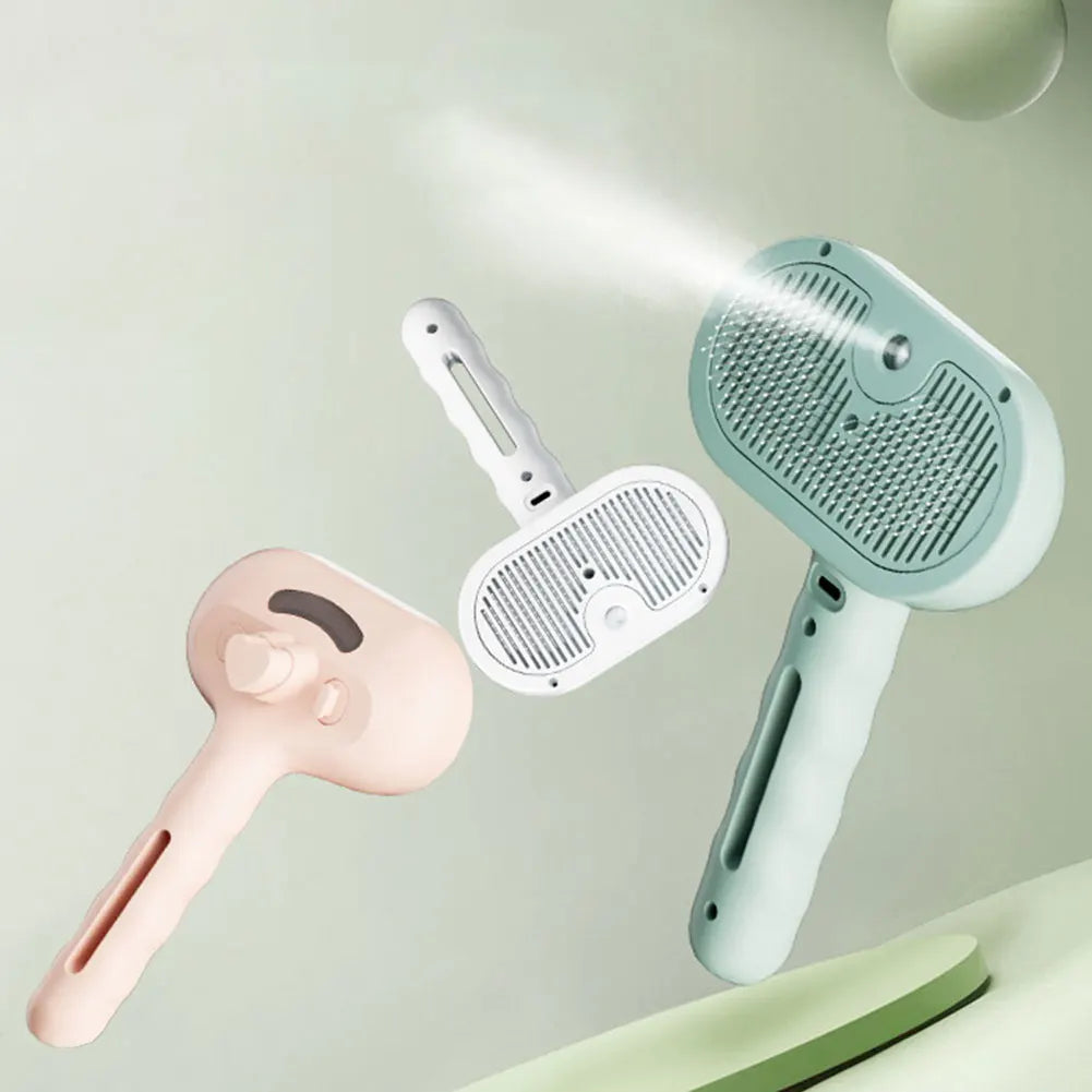 3-in-1 Cat Steam Brush & Pet Hair Remover Comb