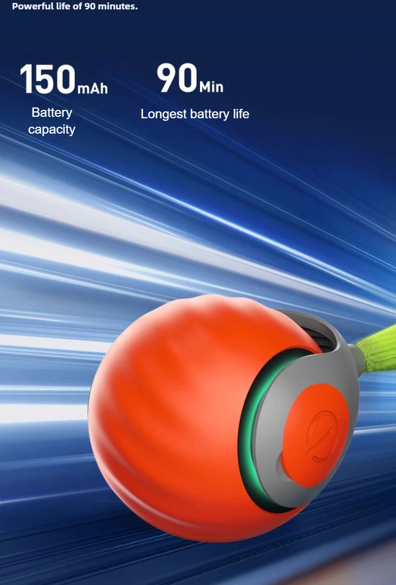 USB Rechargeable Smart Rolling Ball Cat Toy