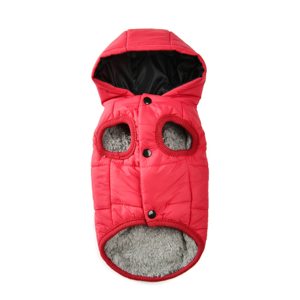 Fleece Dog Coat Hoodie for Small & Medium Dogs