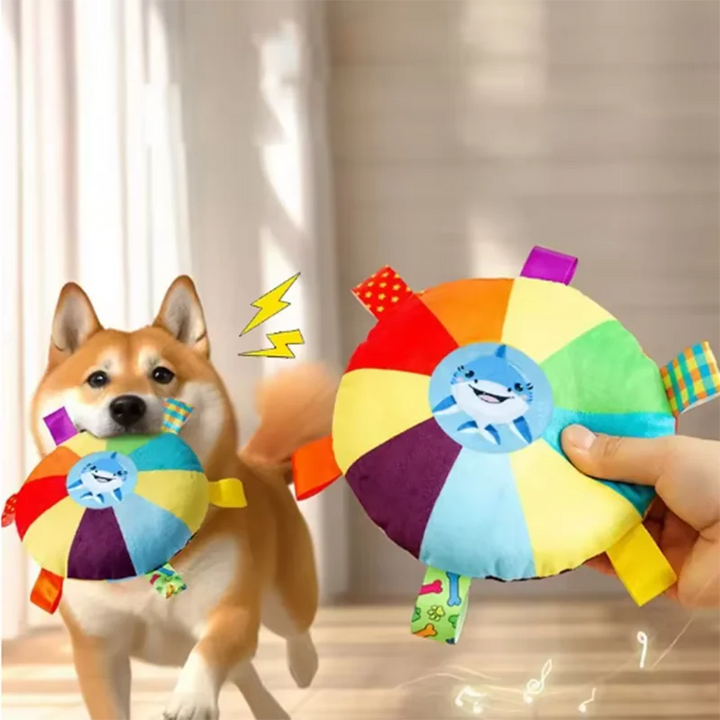 Cartoon Plush Squeaky Toy for Small Dogs