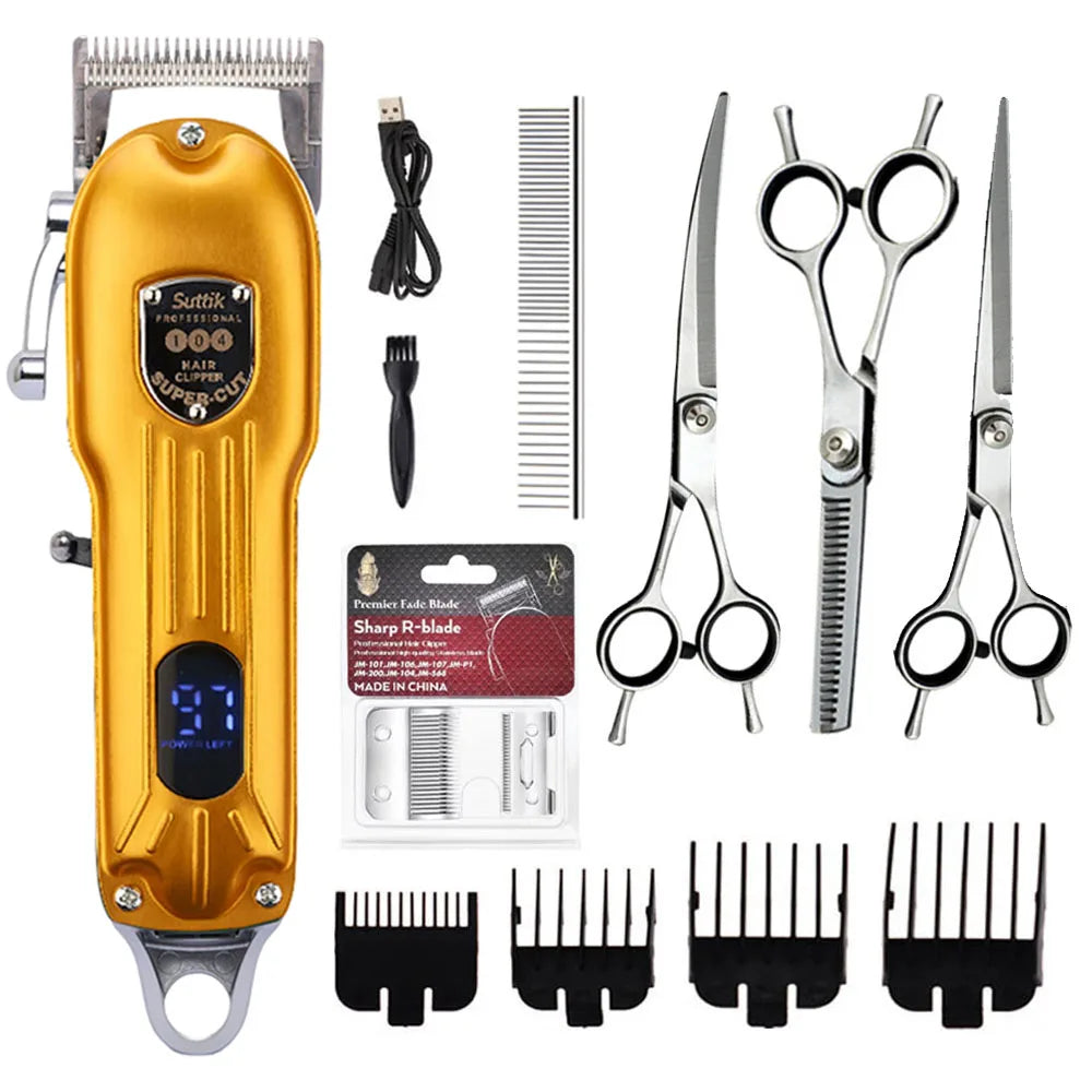 Professional All-Metal Rechargeable Pet Hair Clipper