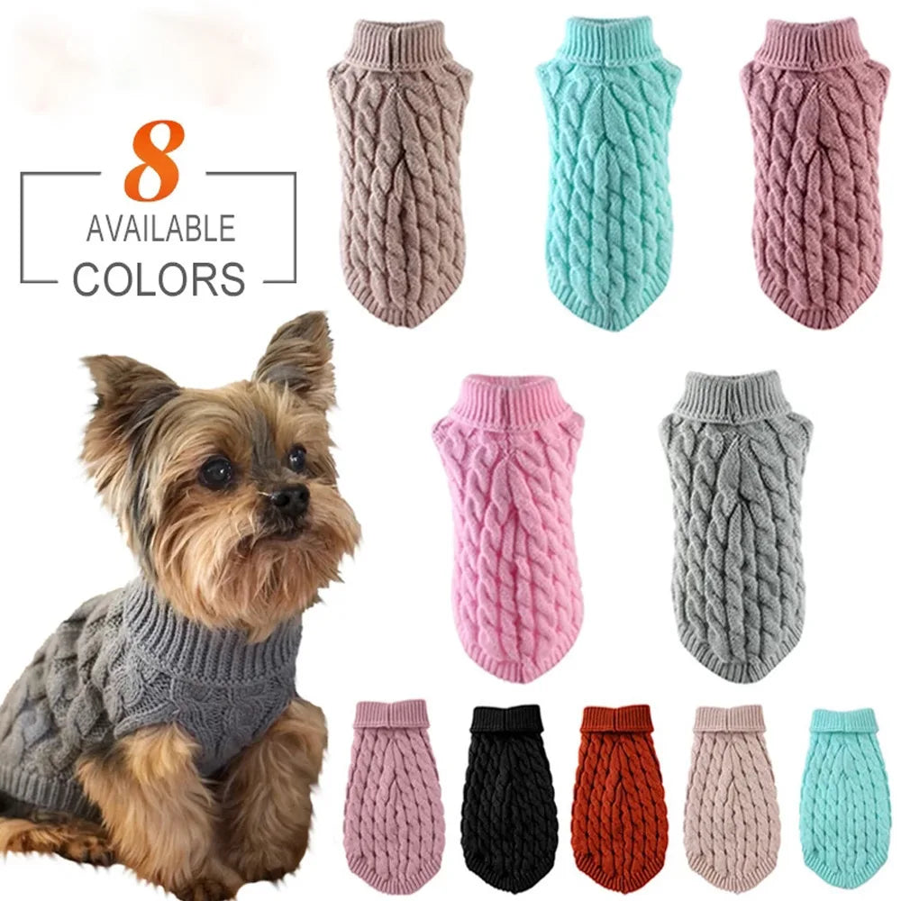 Knitted Winter Sweater for Small Dogs & Pets
