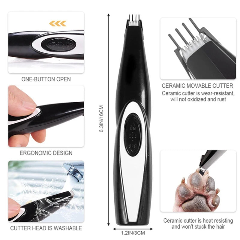 Rechargeable Electric Pet Hair Clipper Grooming Kit