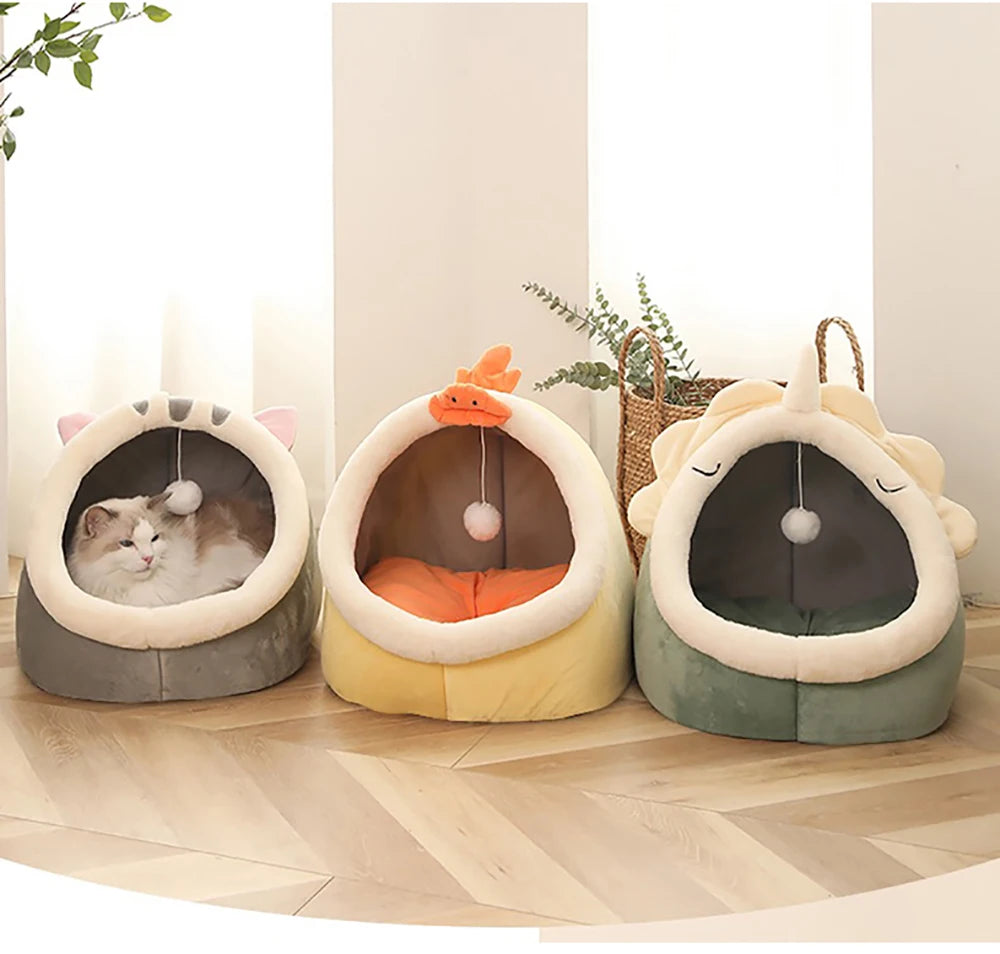 Foldable Deep Sleep Cat Cave Bed