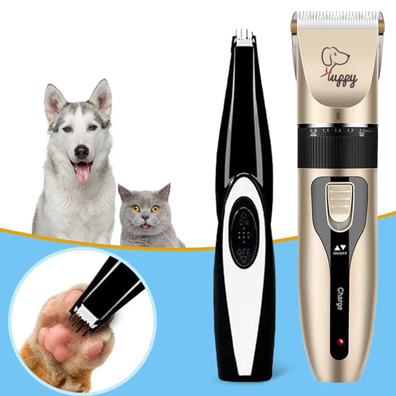 Rechargeable Electric Pet Hair Clipper Grooming Kit