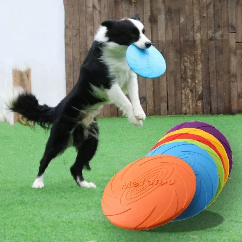 Multicolor Silicone Flying Disc Dog Toy