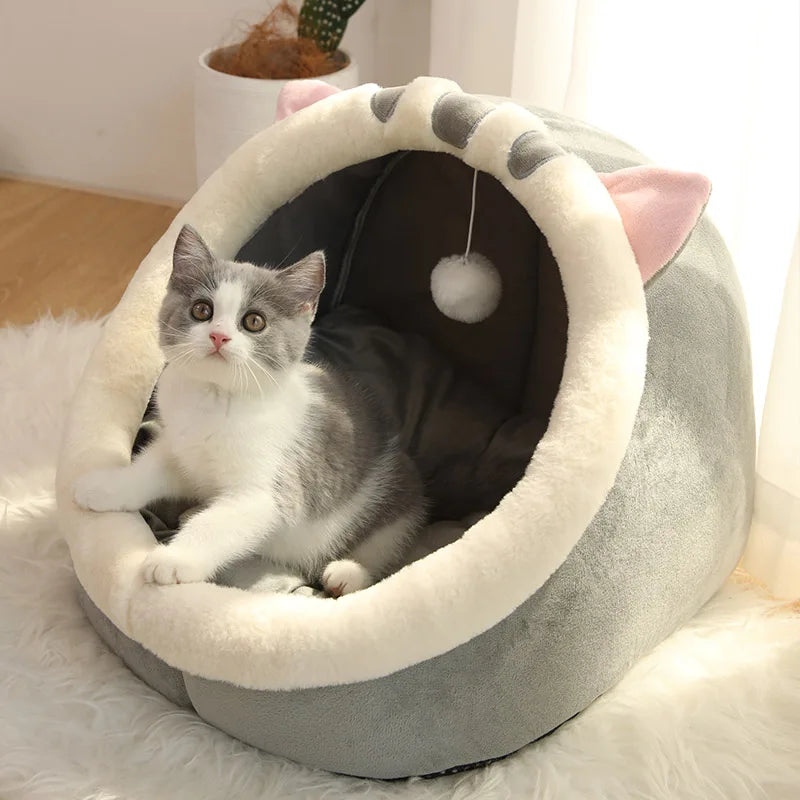 Foldable Deep Sleep Cat Cave Bed
