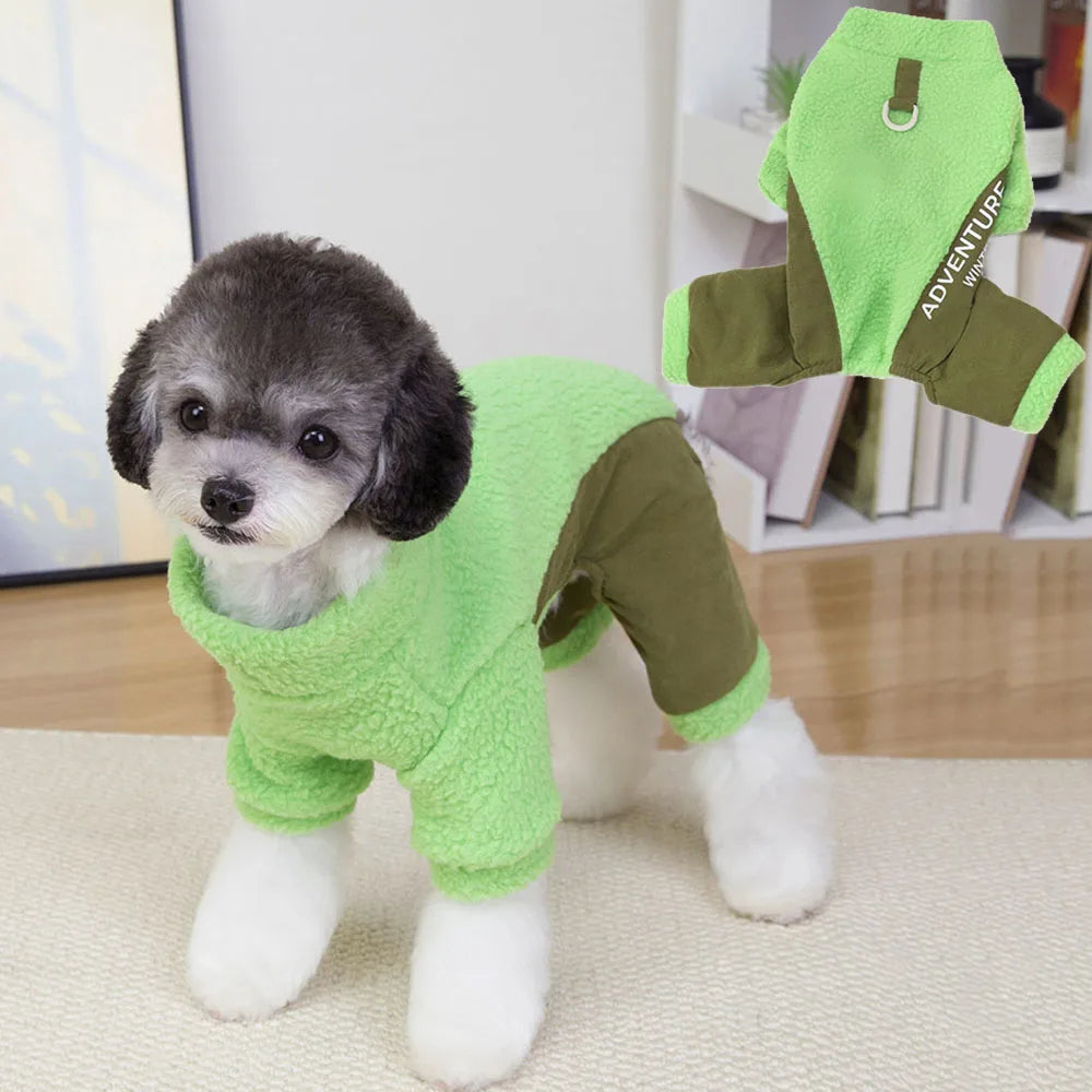 Fleece 4-Leg Dog & Cat Pajamas Jumpsuit