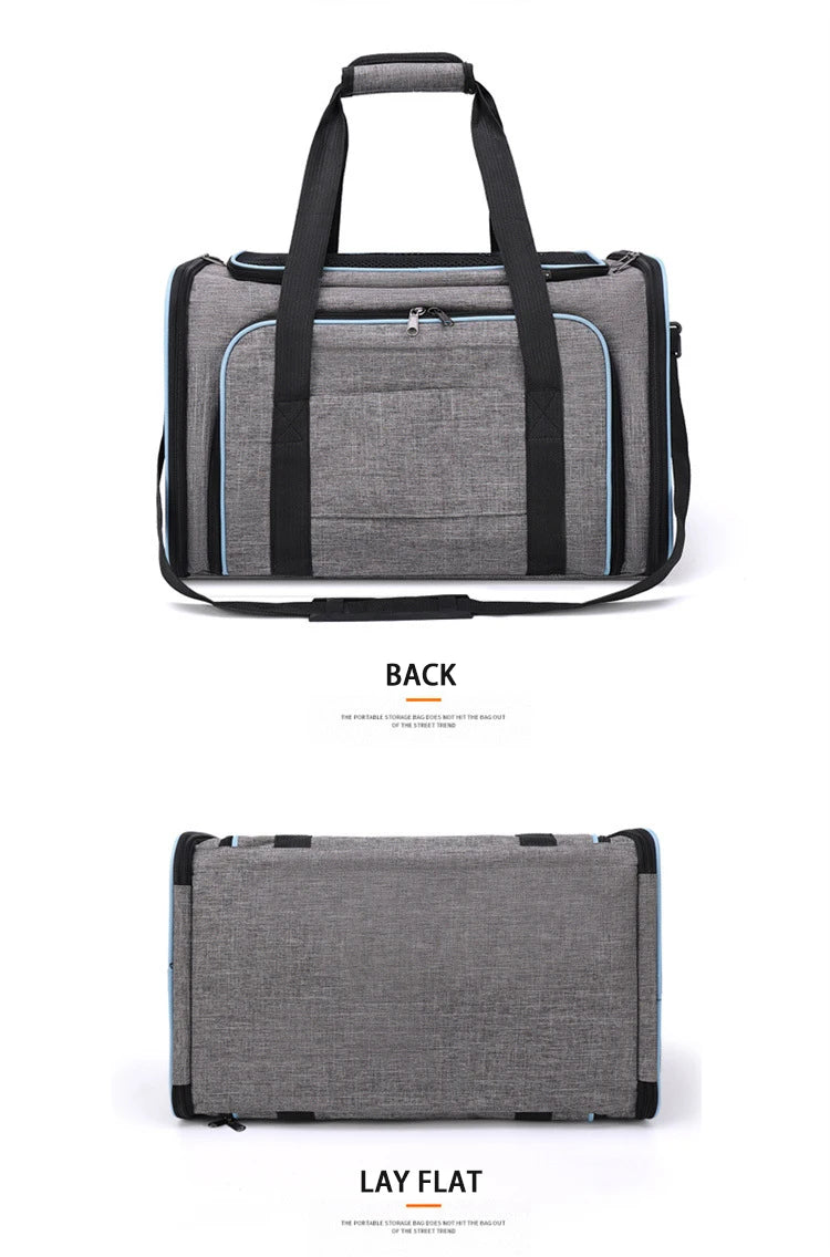 Foldable Small Pet Carrier Bag with Mesh