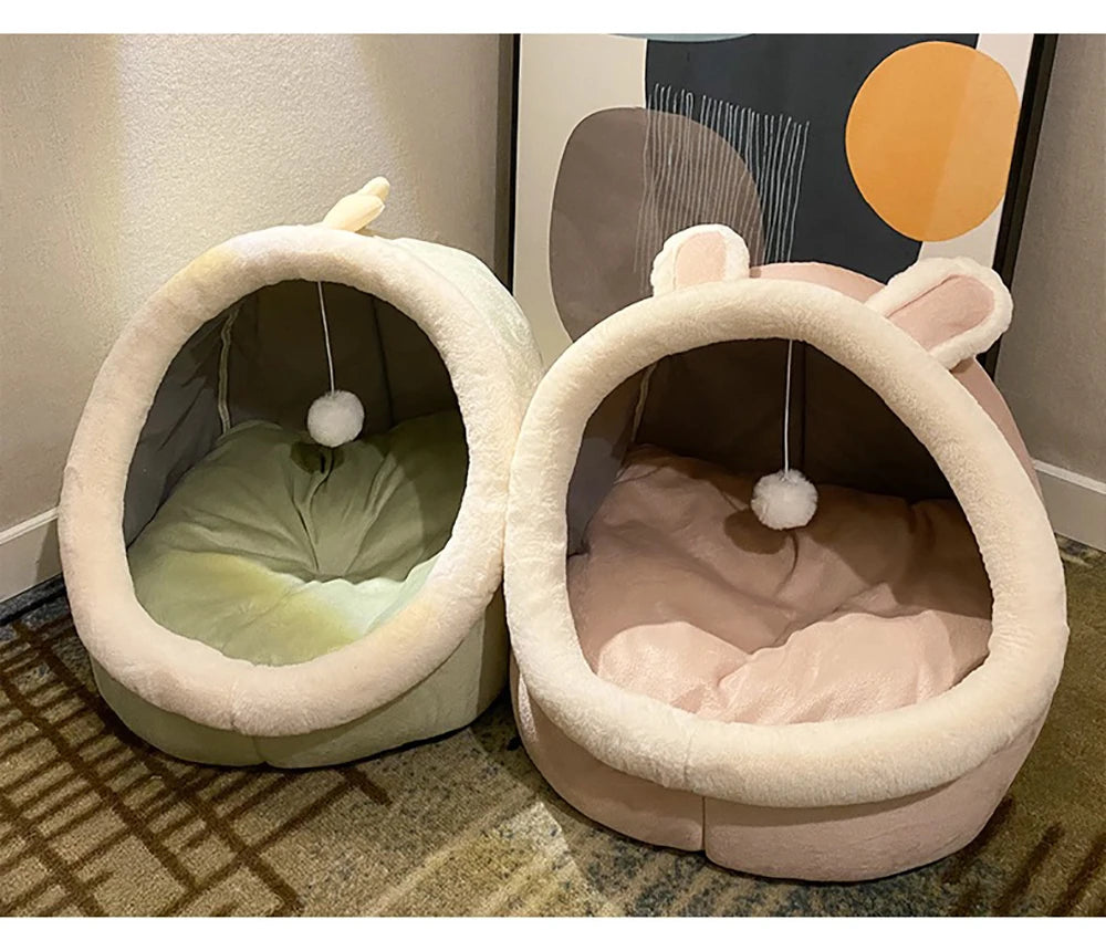 Foldable Deep Sleep Cat Cave Bed