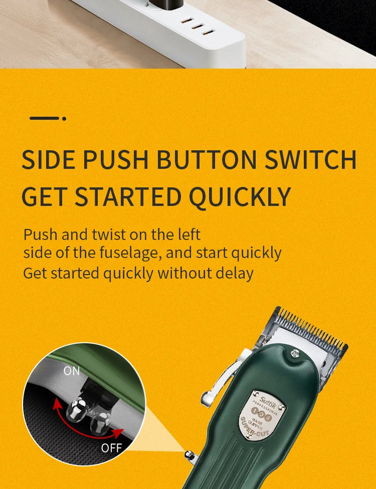 Professional All-Metal Rechargeable Pet Hair Clipper