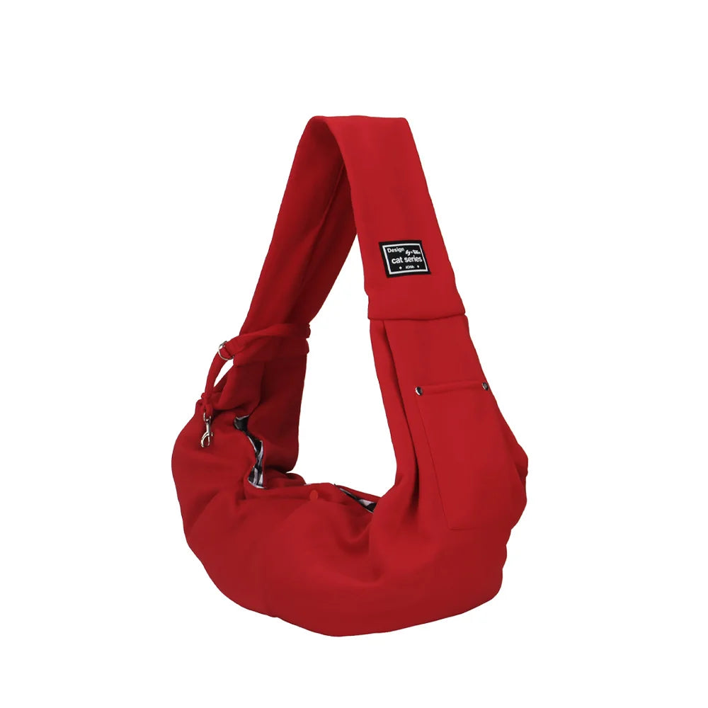 Portable Pet Shoulder Bag with Phone Pocket
