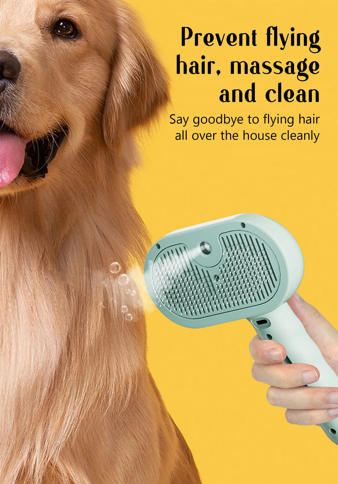 Pet Steam Massage Comb for Dogs & Cats