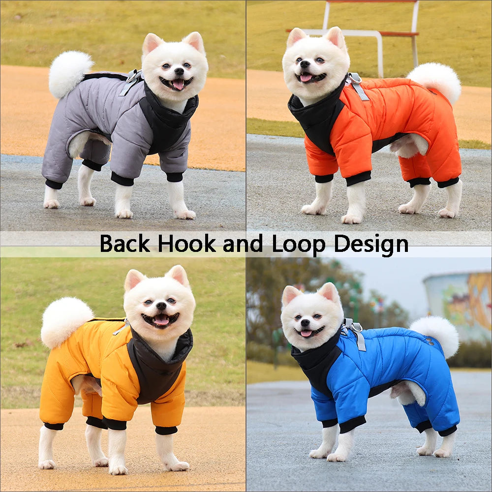 Waterproof Thicken Winter Dog Jacket for Small Dogs