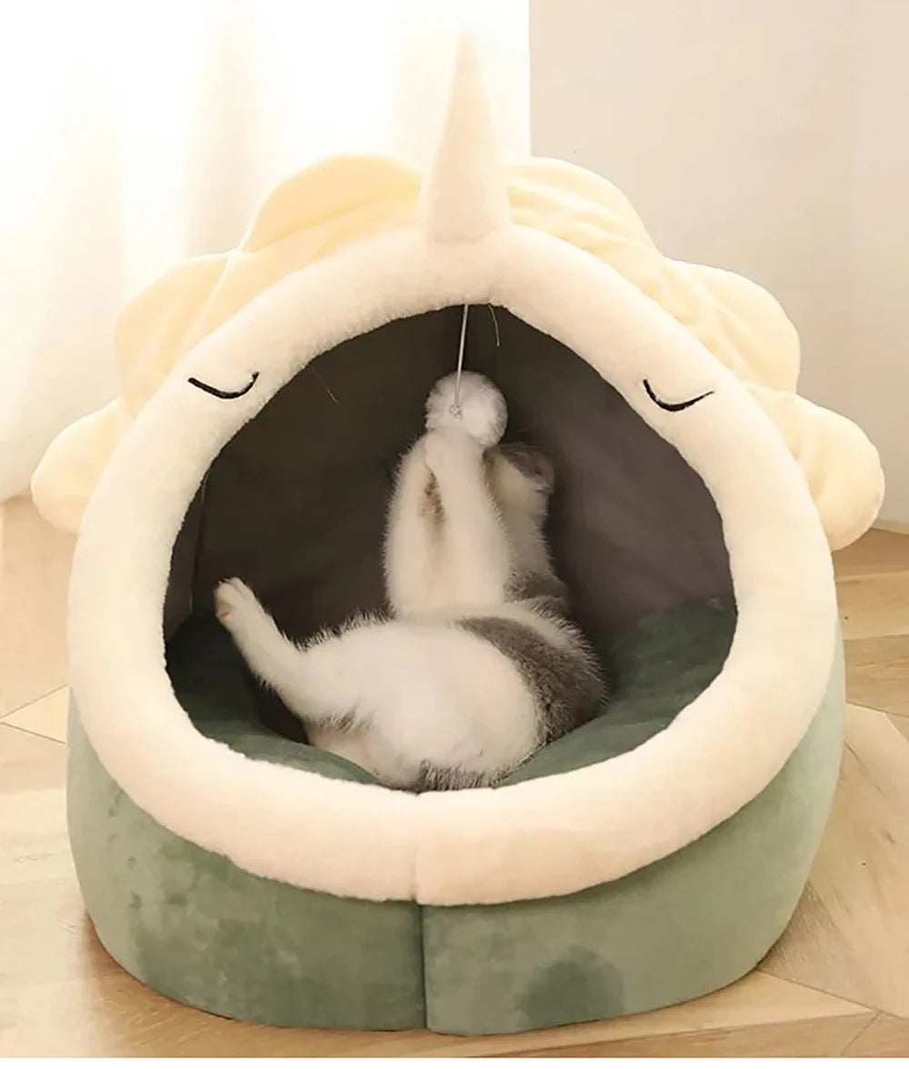 Foldable Deep Sleep Cat Cave Bed