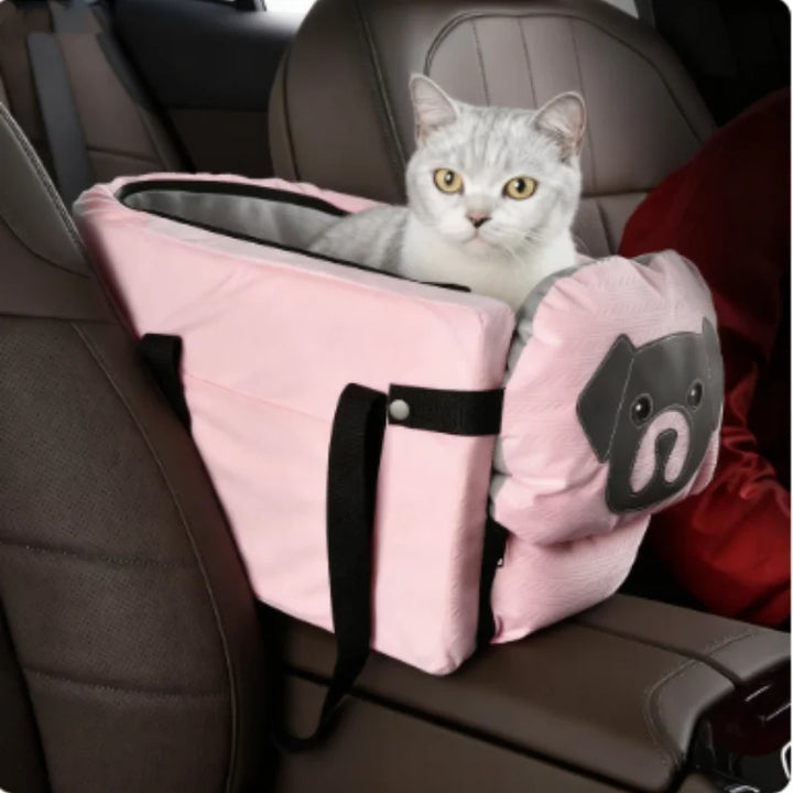 Portable Pet Car Seat Armrest Box for Dogs & Cats