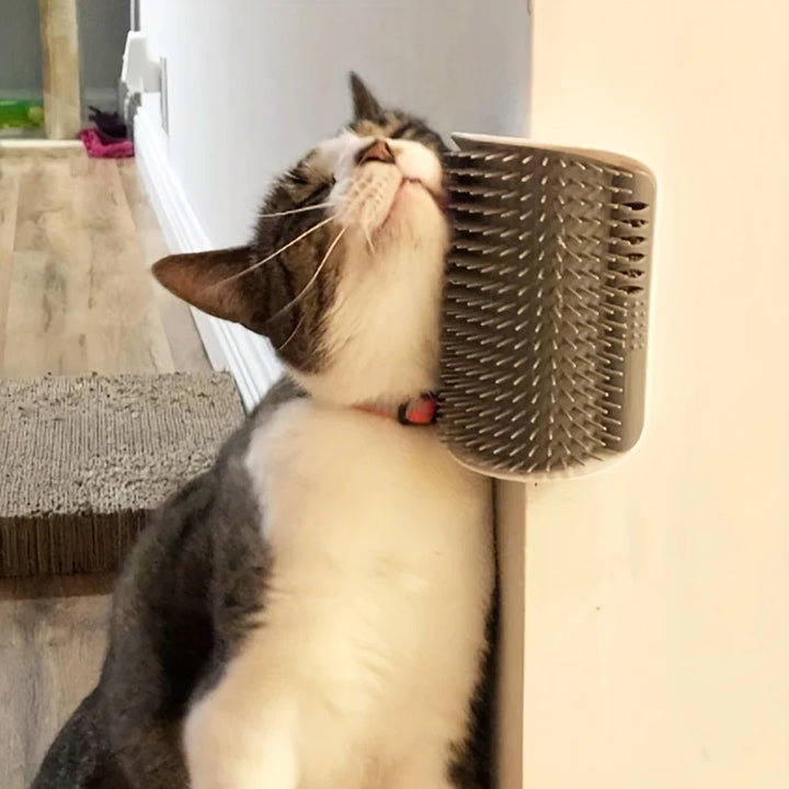 Wall-Mounted Cat Self Groomer Brush & Massager
