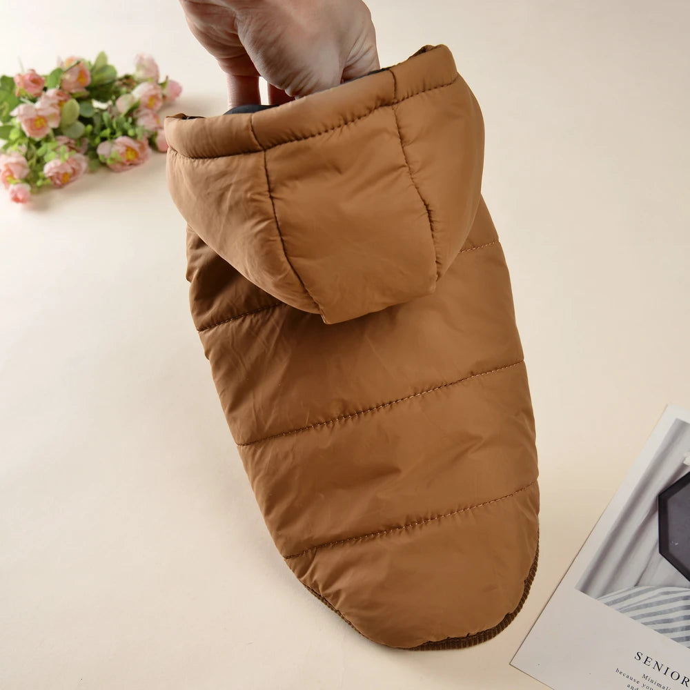 Fleece Dog Coat Hoodie for Small & Medium Dogs