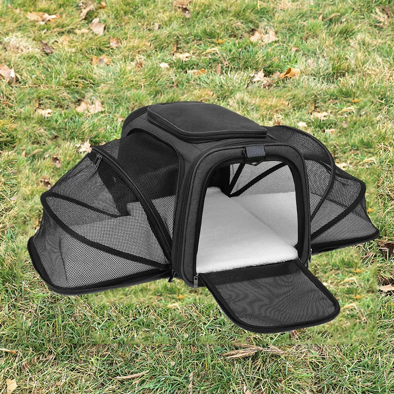 Foldable Small Pet Carrier Bag with Mesh