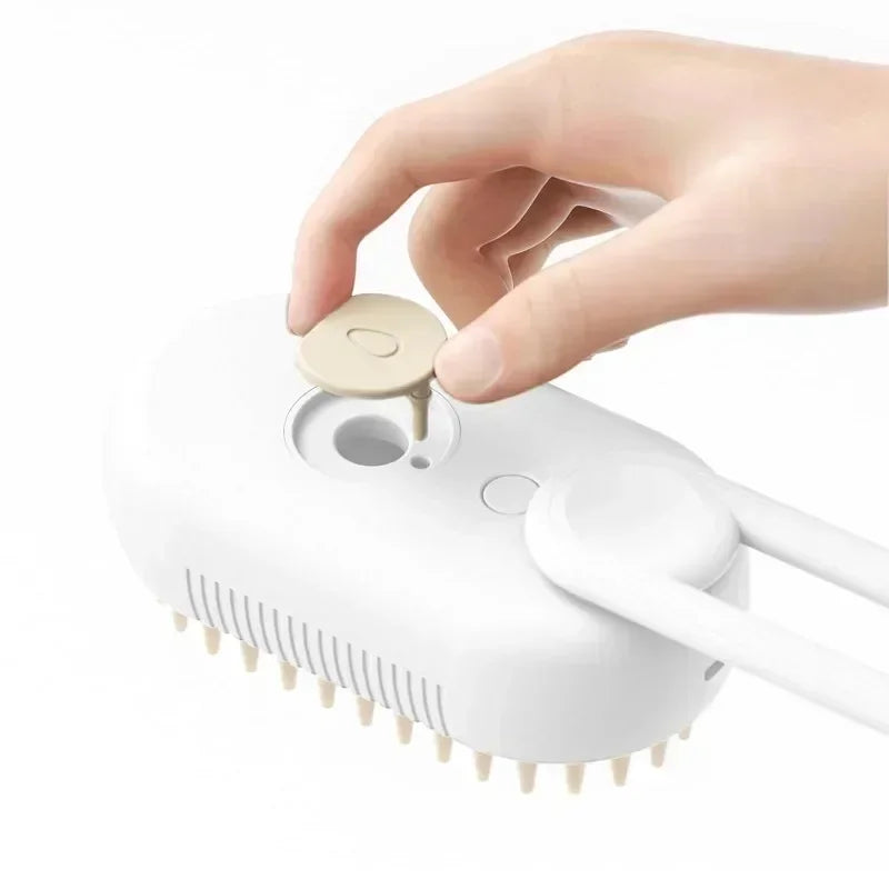 3-in-1 Electric Steamy Pet Brush for Dogs & Cats